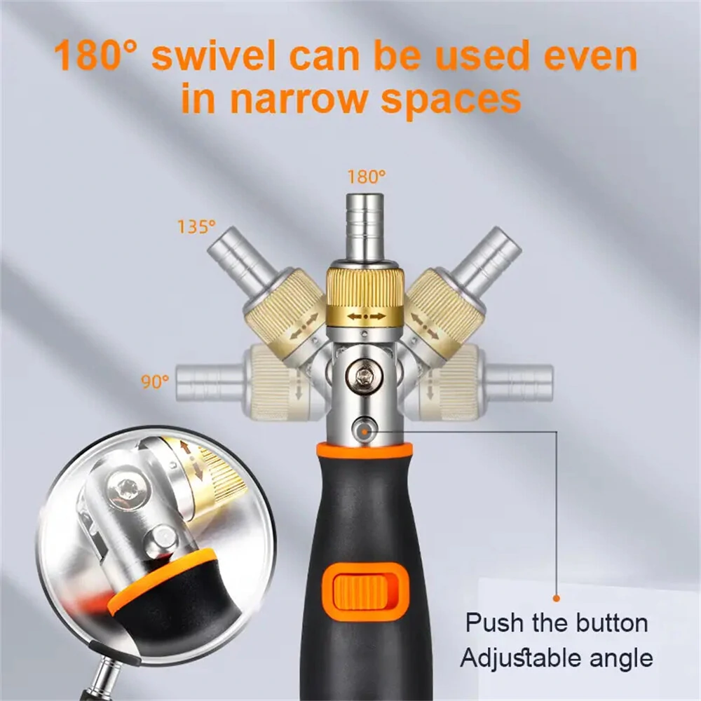 10-in-1 Hidden Blade Ratchet Screwdriver Set | Multi-Angle Multi-Function Kit - Image 4