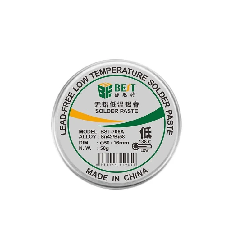 BEST BST-706A Solder Paste | Sn42Bi58 Low Temp Lead-Free for BGA SMT - Image 3