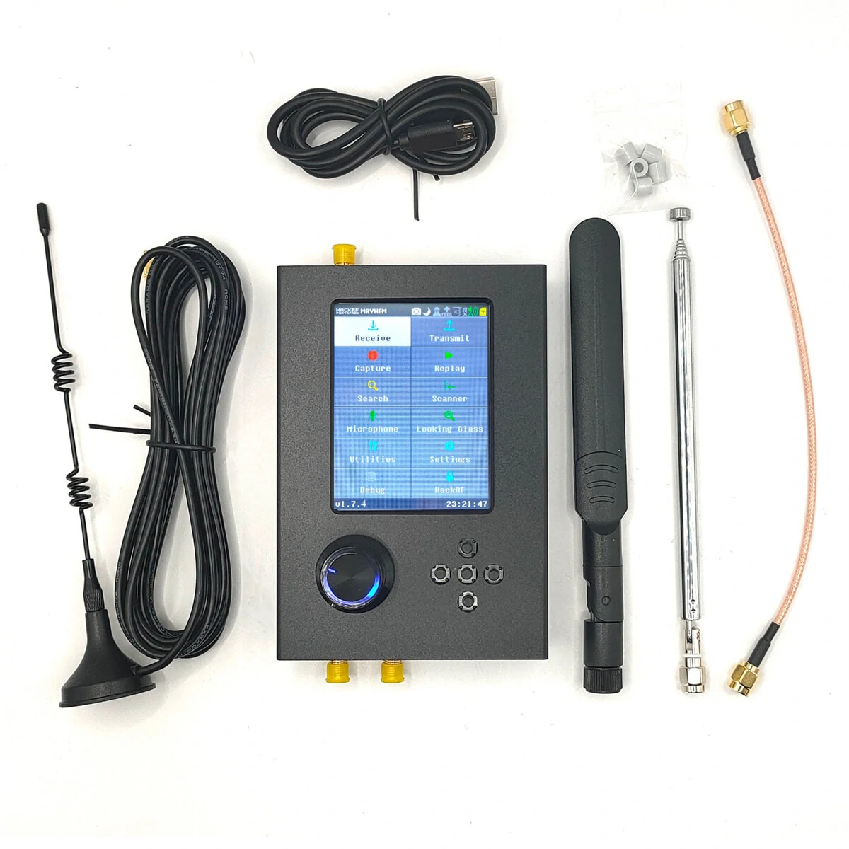 HackRF One Portapack H2 | 1MHz to 6GHz SDR Software Defined Radio | Metal Case - Image 5