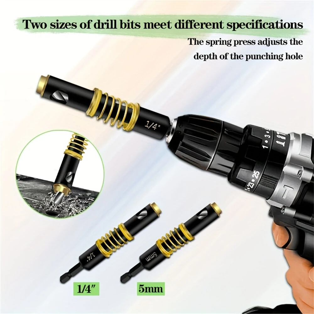 Kreg Pocket Hole Jig - Cabinet Door Hinge Template with Dual Drill Bit & Spring Pressure - Image 4