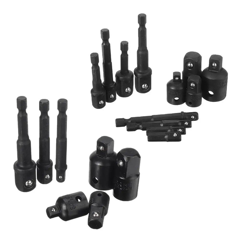 Drillpro Ratchet Wrench Socket Adapter Set - 7pcs/12pcs Drive Reducer & Extensor Rod - Image 2
