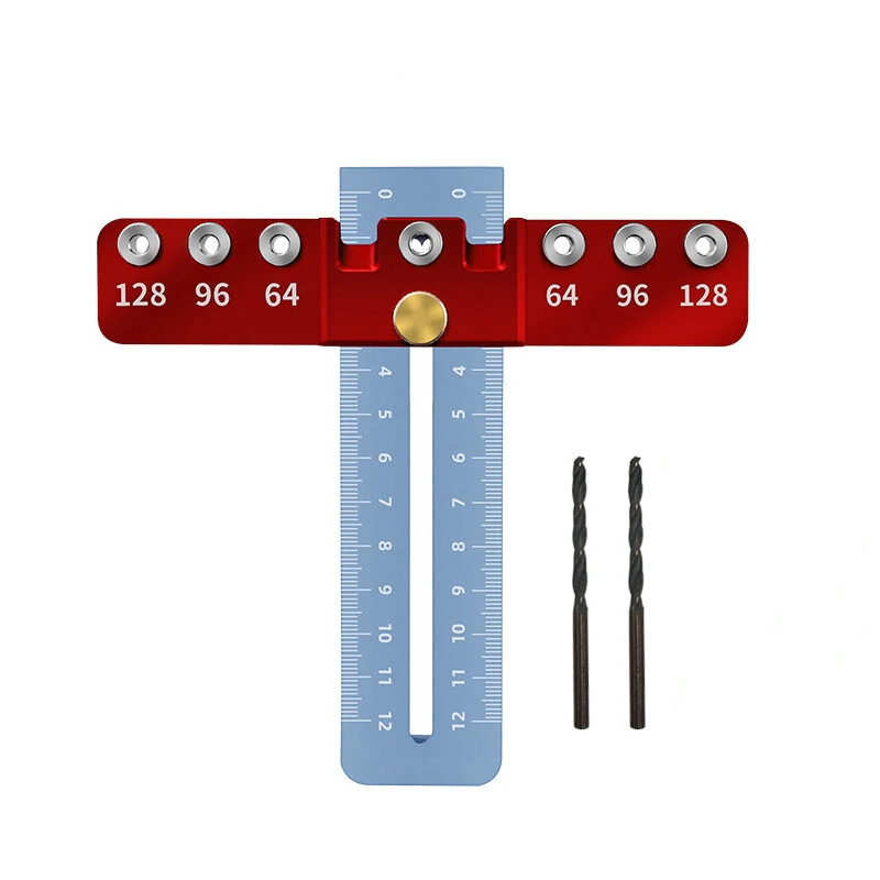 Adjustable Cabinet Hardware Jig & Drill Guide Template - For Handles and Pulls Hole Punch Tool - Image 2