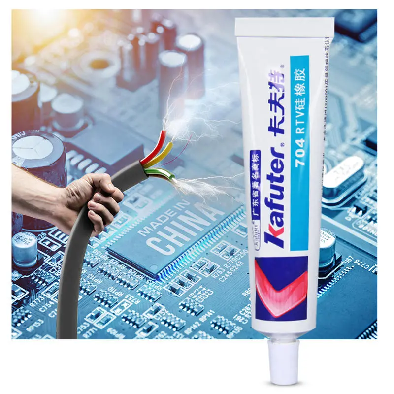 Kafuter K-704 RTV Silicone Adhesive Sealant - 45g White Industrial Glue - Image 2