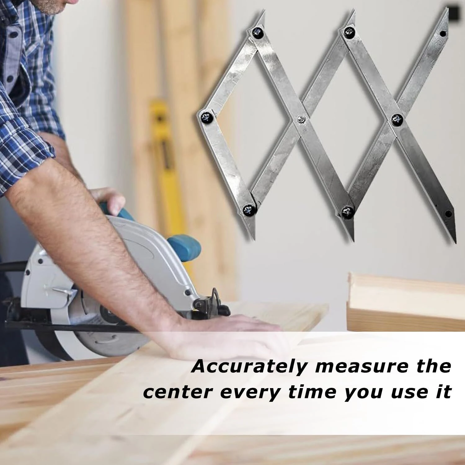 3-Point Picket Center Finder Tool | Stainless Steel Layout Tool for Woodworking & Welding - Image 4