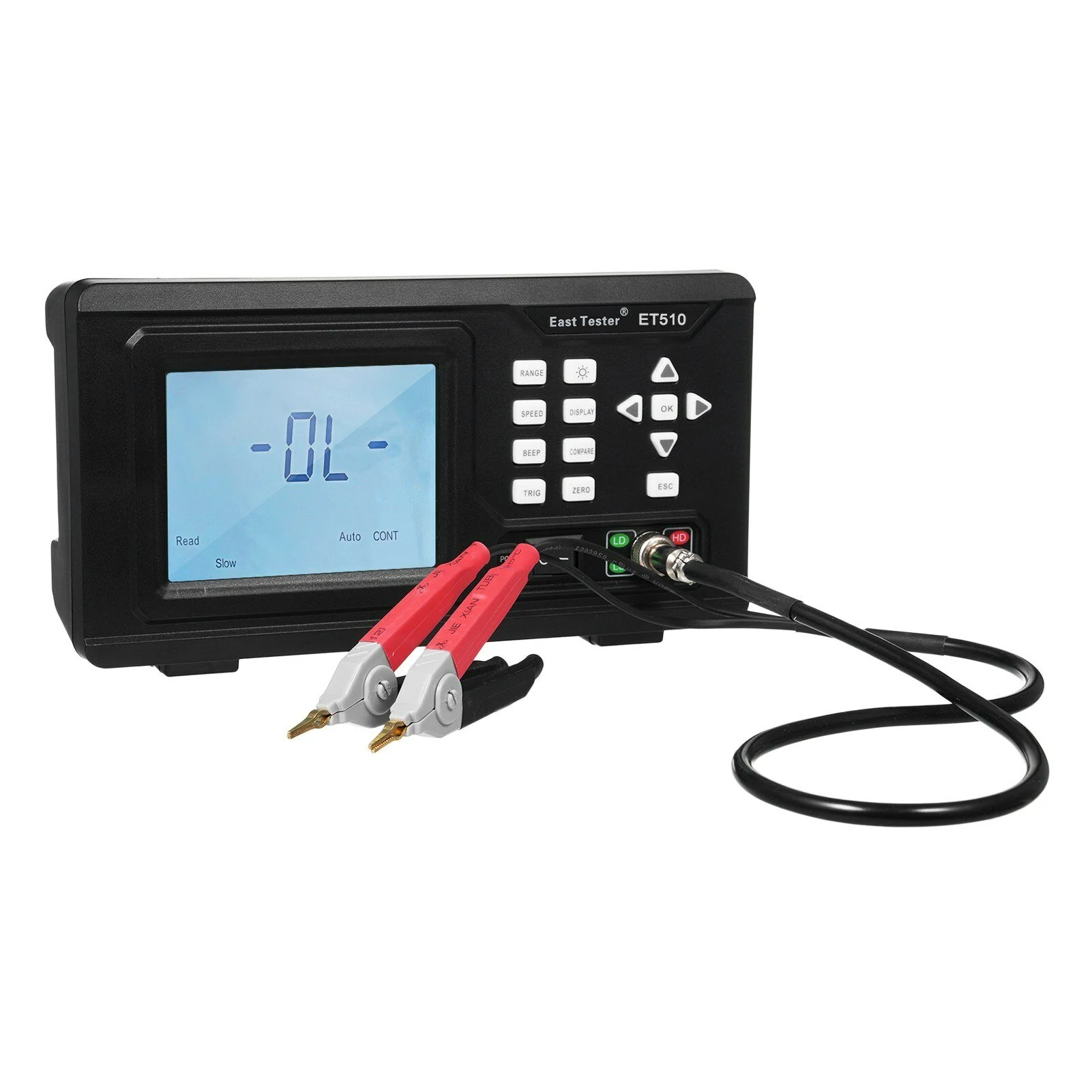 East Tester ET510 Portable DC Low Resistance Tester | Fast/Slow Speed | Multiple Trigger Modes - Image 2