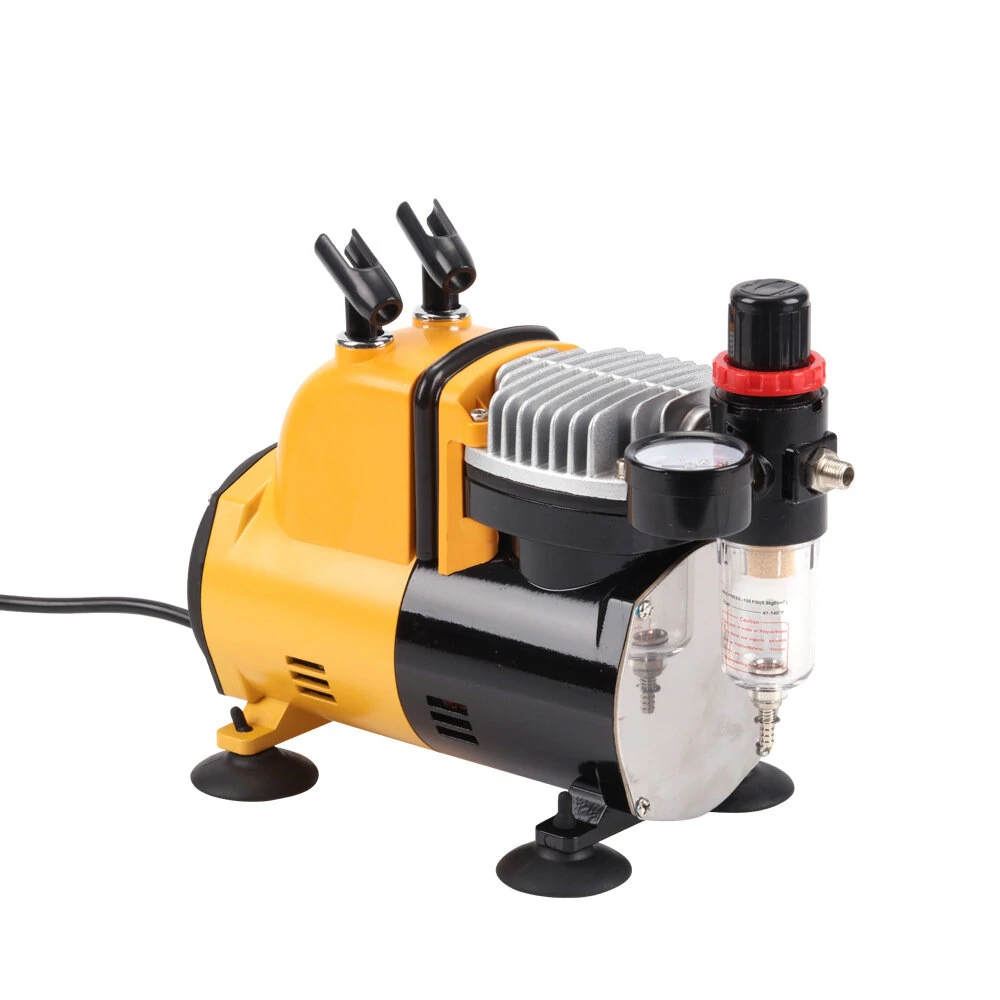 Airbrush Pump Set - Oil-Free Silent Airbrushing System Kit for Woodworking - Image 2