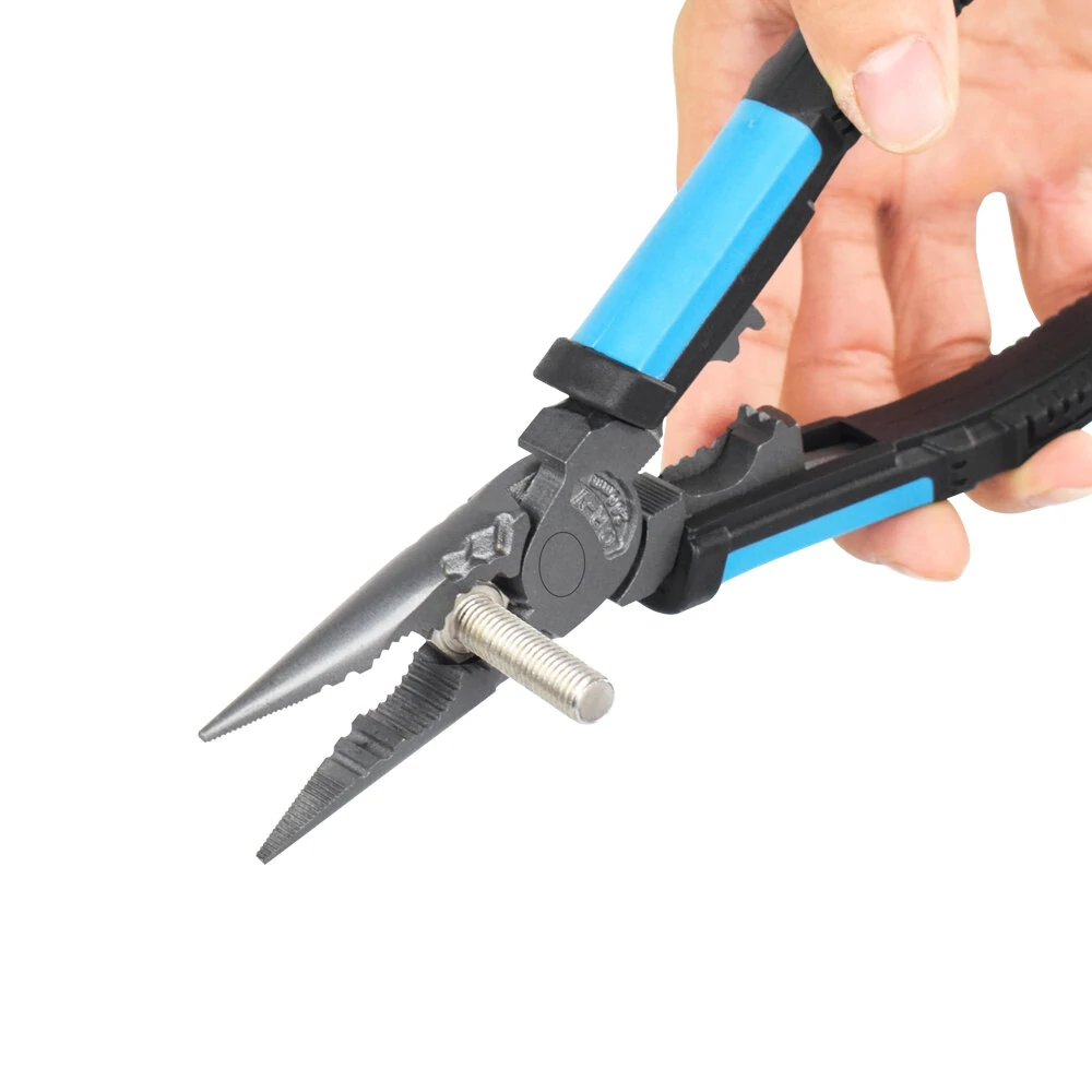 NEWACALOX Pliers Set - Wire Crimping Stripper Cutters & Long Nose Multi-Tool - Image 5