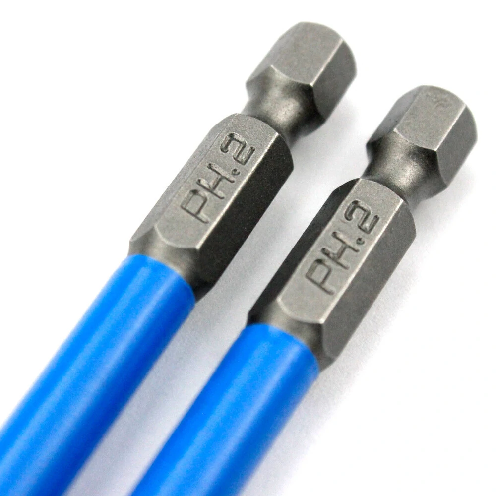7pcs Magnetic Anti-slip Screwdriver Bit Set | 25-150mm Steel Drill Bits - Image 2