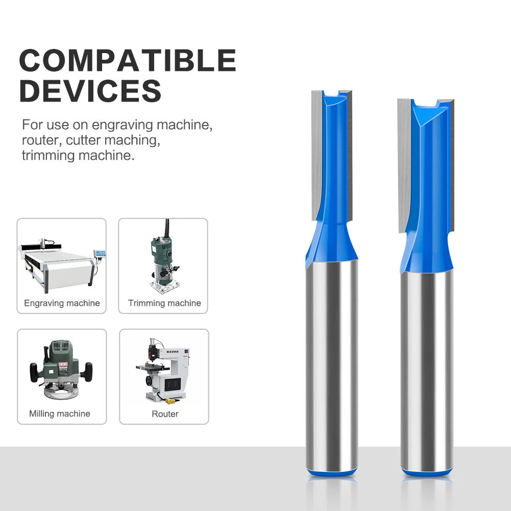 Carbide Tipped Straight Router Bit - 8mm Shank 20mm Cut Length | 6-20mm Diameter - Image 4