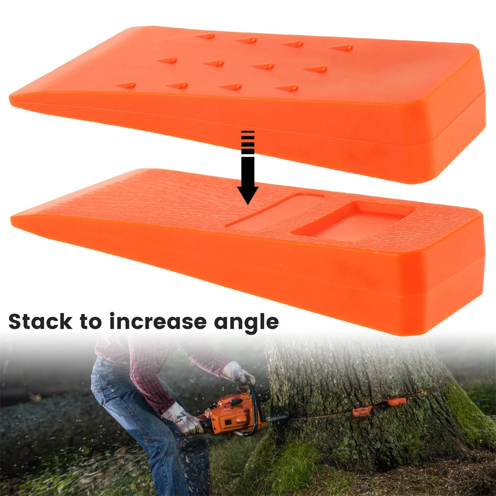 3Pcs Plastic Felling Wedges - Wear Resistant Chainsaw Wedges for Tree Cutting - Image 2