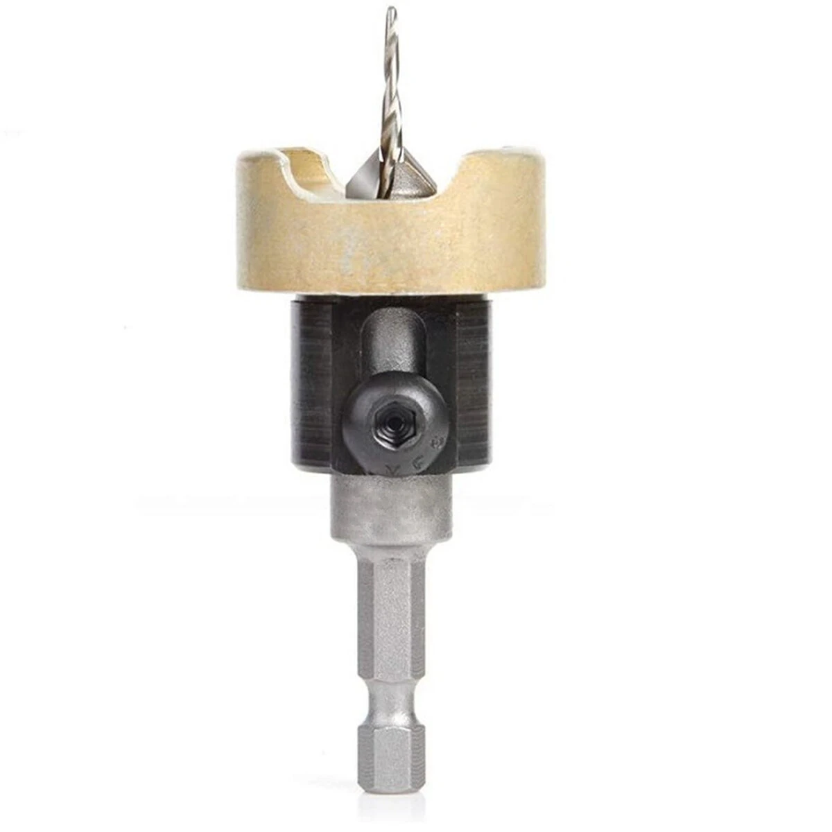 Carbide Tipped 82 Degree Countersink Drill Bit - Adjustable Depth Stop - Image 2