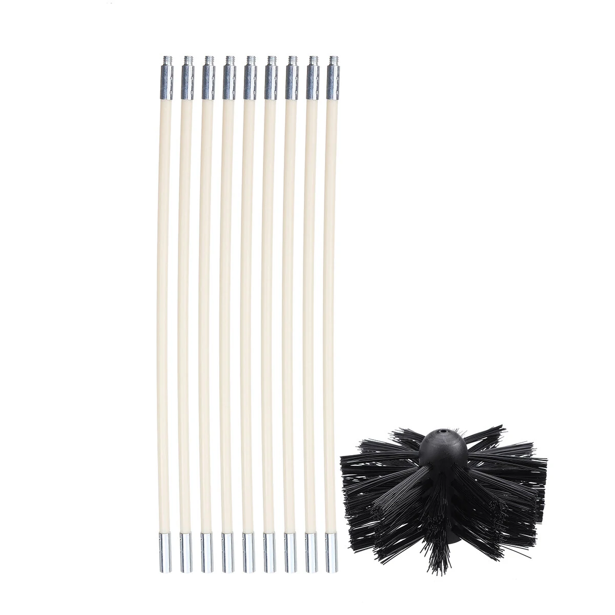 Drill Chimney Cleaning Brush - Rotary Sweep System with Flexible Rod for Fireplace - Image 3