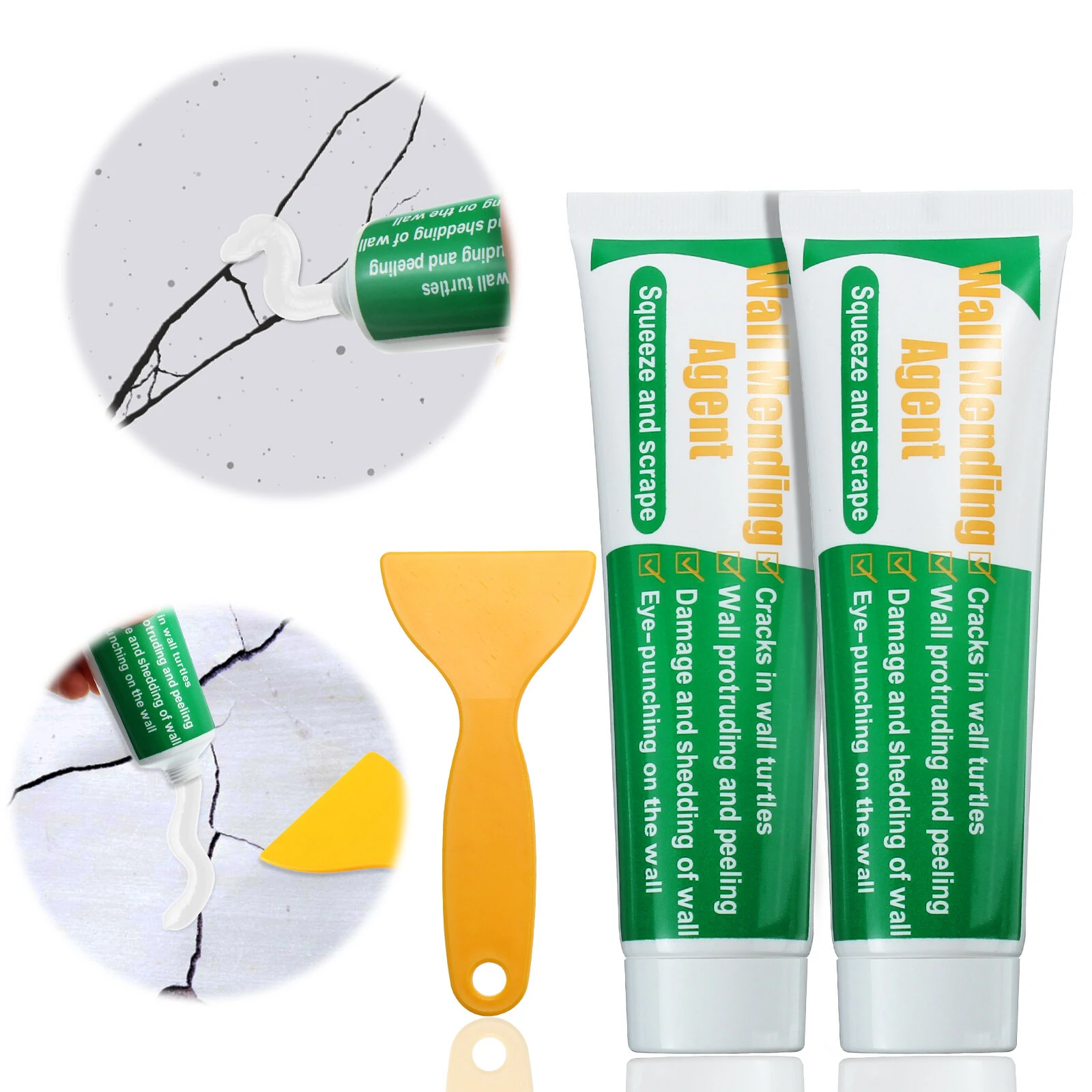 Environmental Friendly Waterproof Wall Mending Agent | Easy to Use Safety Repair Cream - Image 3