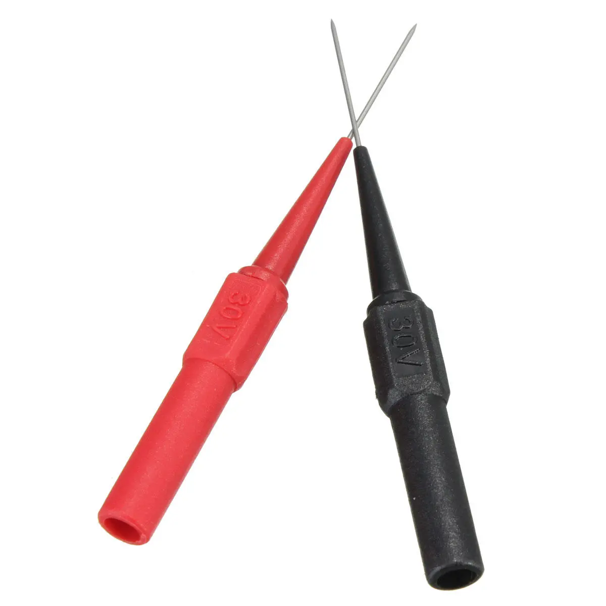 DANIU 10pcs Insulation Piercing Needle Test Probe - Non-destructive Multimeter Red/Black - Image 4