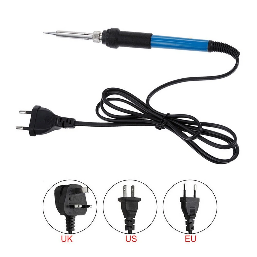 HANDSKIT 60W Adjustable Temperature Soldering Iron Kit - 110V/220V with Digital Multimeter - Image 5