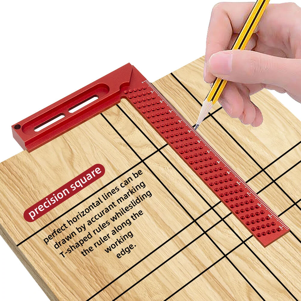 Swanson 100mm Aluminum L Square - 90 Degree Right Angle Ruler for Woodworking - Image 3