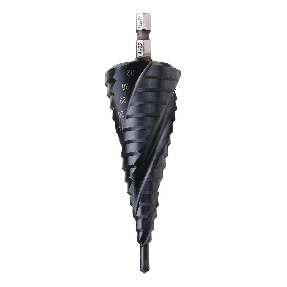 Drillpro 3 Flute Step Drill Bit - TiAlN Coated HRC89 - Cobalt M35 HSS - 1/4 Inch Hex Shank - Image 4