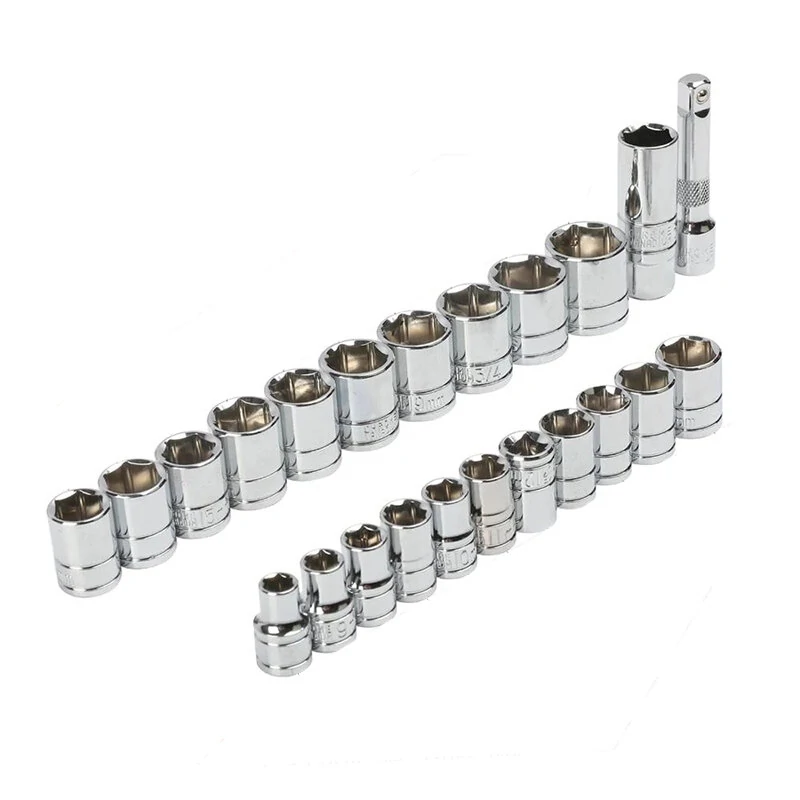 WORKPRO 24-Piece 3/8 Torque Wrench & Socket Kit | Ratchet Set - Image 2