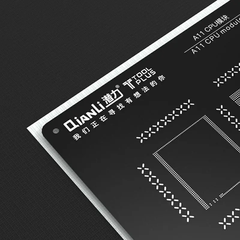 Qianli CPU Reballing Kit - BGA Stencils & Steel Net for iPhone 5S-8P & A7-A11 - Image 3