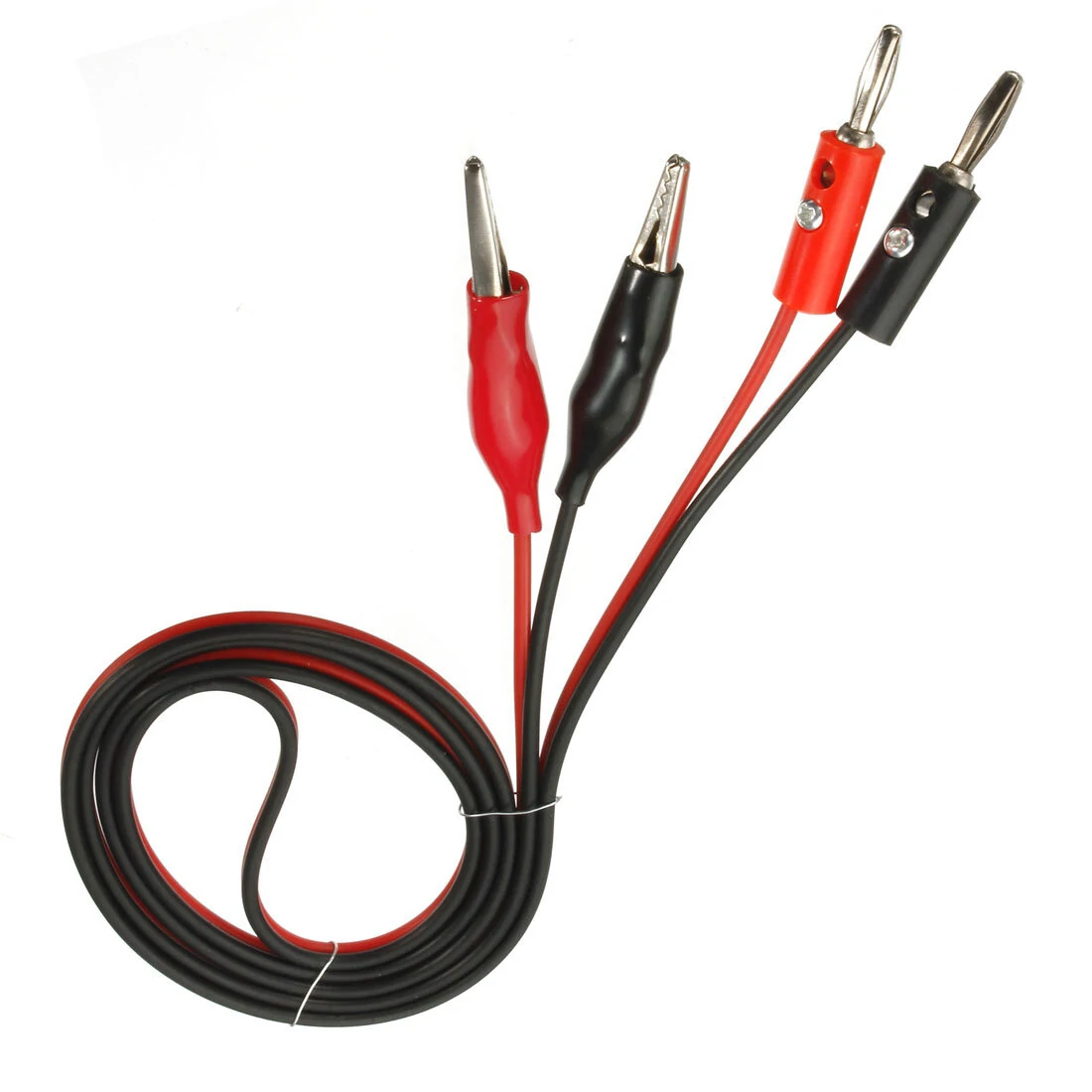 1M 5A AV Banana Plug Alligator Clip Lead | Dual Tester Probe for Multimeter - Image 3