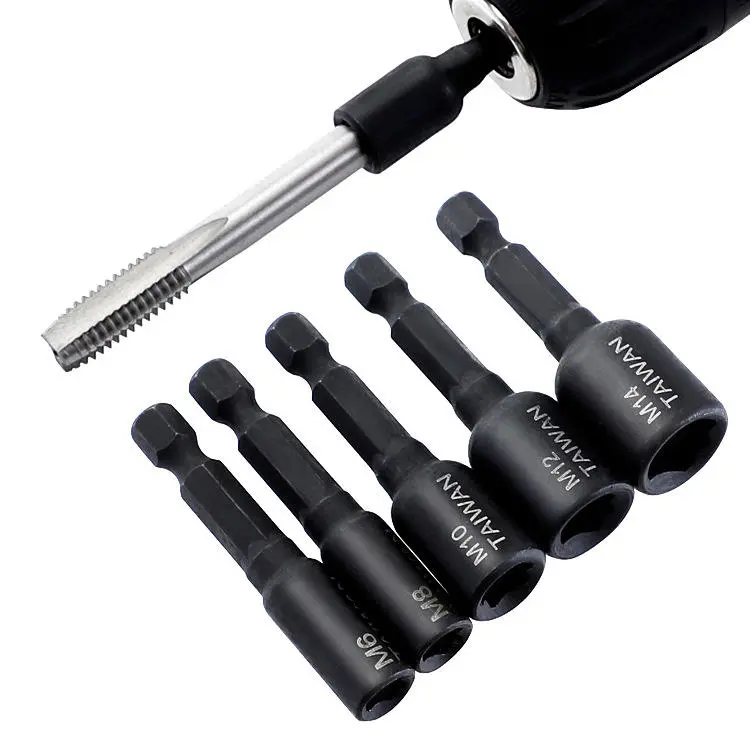 Drillpro M4-M16 Screw Tap Adapter | 1/4 Inch Hex Shank | Machine Thread Tap Driver - Image 4