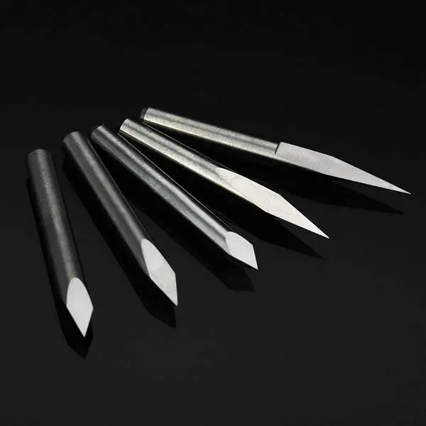 5pcs Tungsten Steel Engraving Bits | 3.175mm Shank 0.1mm Tip | 15-60 Degree CNC PCB Tool - Image 2