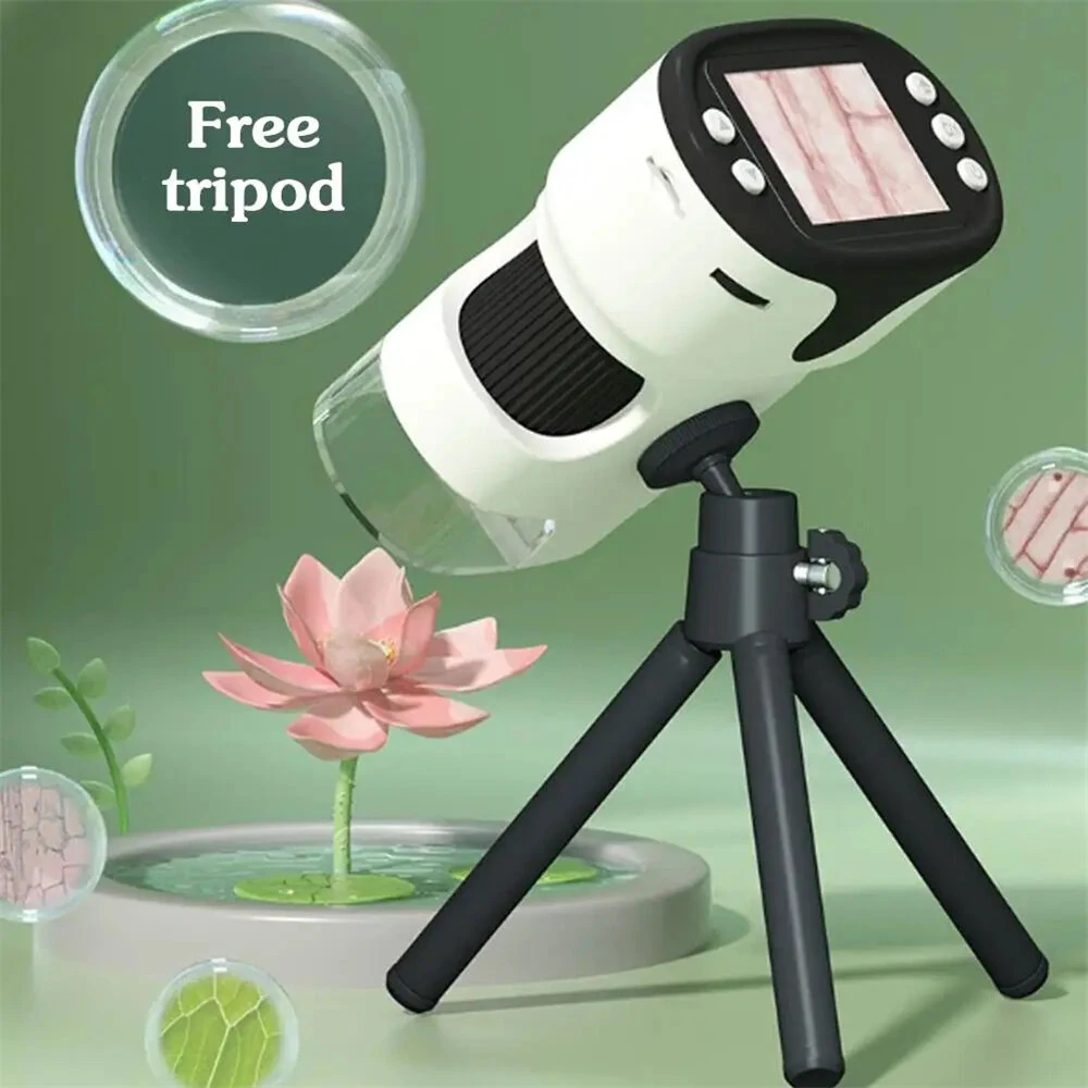 Handheld Portable Digital Microscope - 1000X Magnification HD | 32G Card & Tripod | STEM Educational Toy for Kids - Image 2