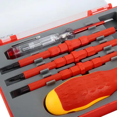 5-in-1 Insulated Screwdriver Set with Test Pencil | CR-V Steel Repair Tools - Image 3