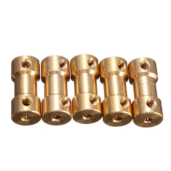 5pcs 9mm Brass Coupling Coupler with Spanner and Screw | Shaft Support - Image 5
