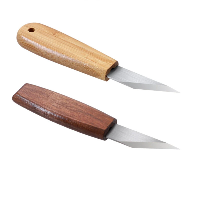 Precision Carving Knife - CRV Blade & Walnut Handle - Woodworking Sculpture Tool - Image 2