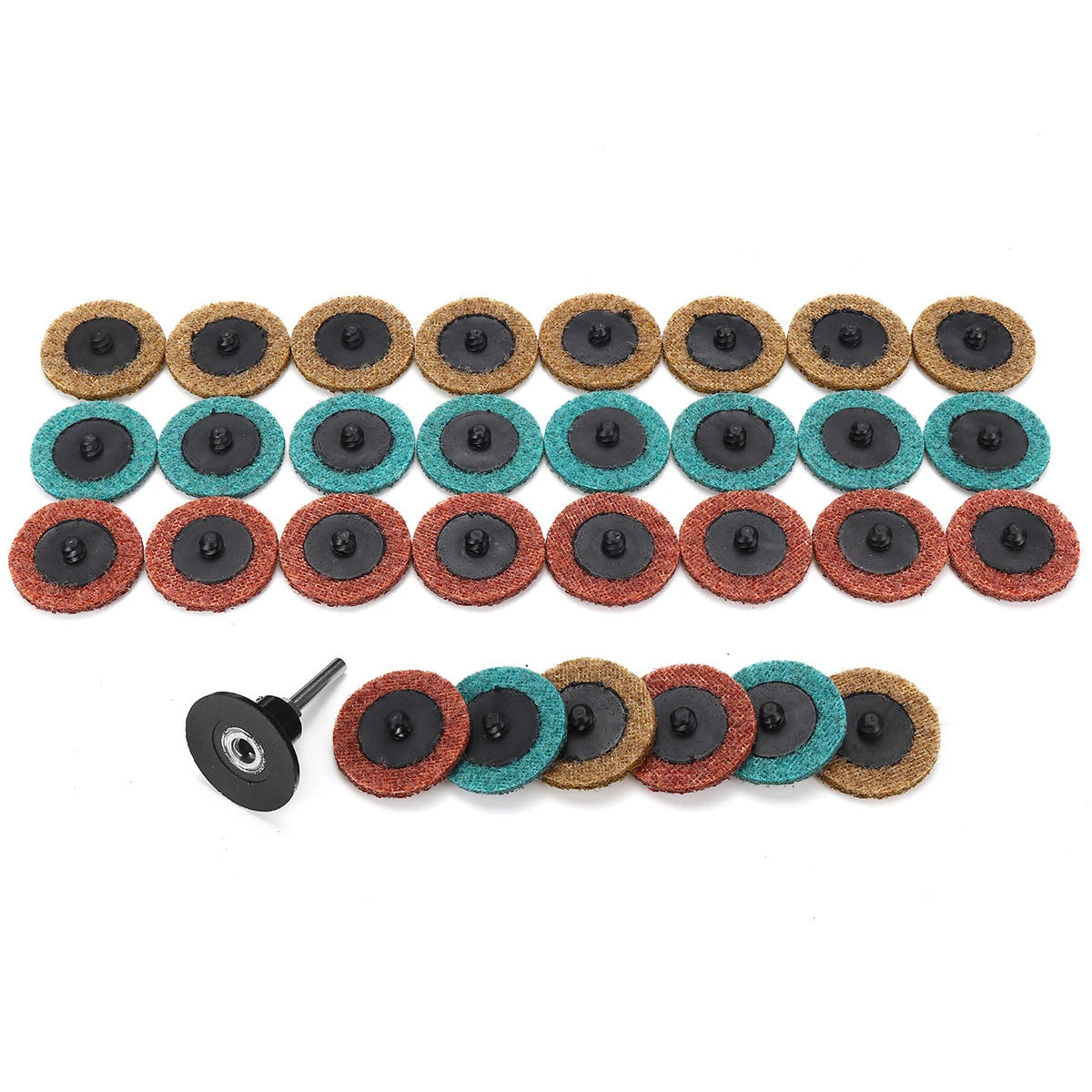 15/30/45Pcs 2 Inch Sanding Discs Set | Non-Woven Polishing Pad Abrasive Tools - Image 3