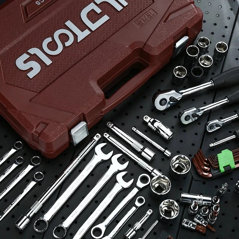46PCS Universal Car Repair Tool Set - Ratchet & Torque Wrench with Bits & Keys - Image 2