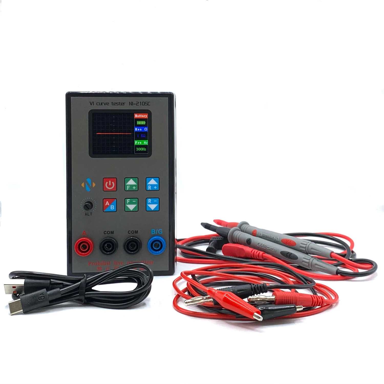ASA VI Curve Tester - Dual Channel Analog Signal Analyzer | 4V Adjustable, 20Hz-15kHz, TFT Screen, Type-C Charging - Image 2