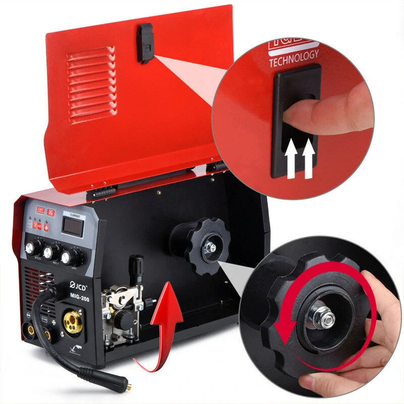 JCD MIG-200 DC Inverter Welder | 200V IGBT MMA Argon Arc Welding Machine - Image 2
