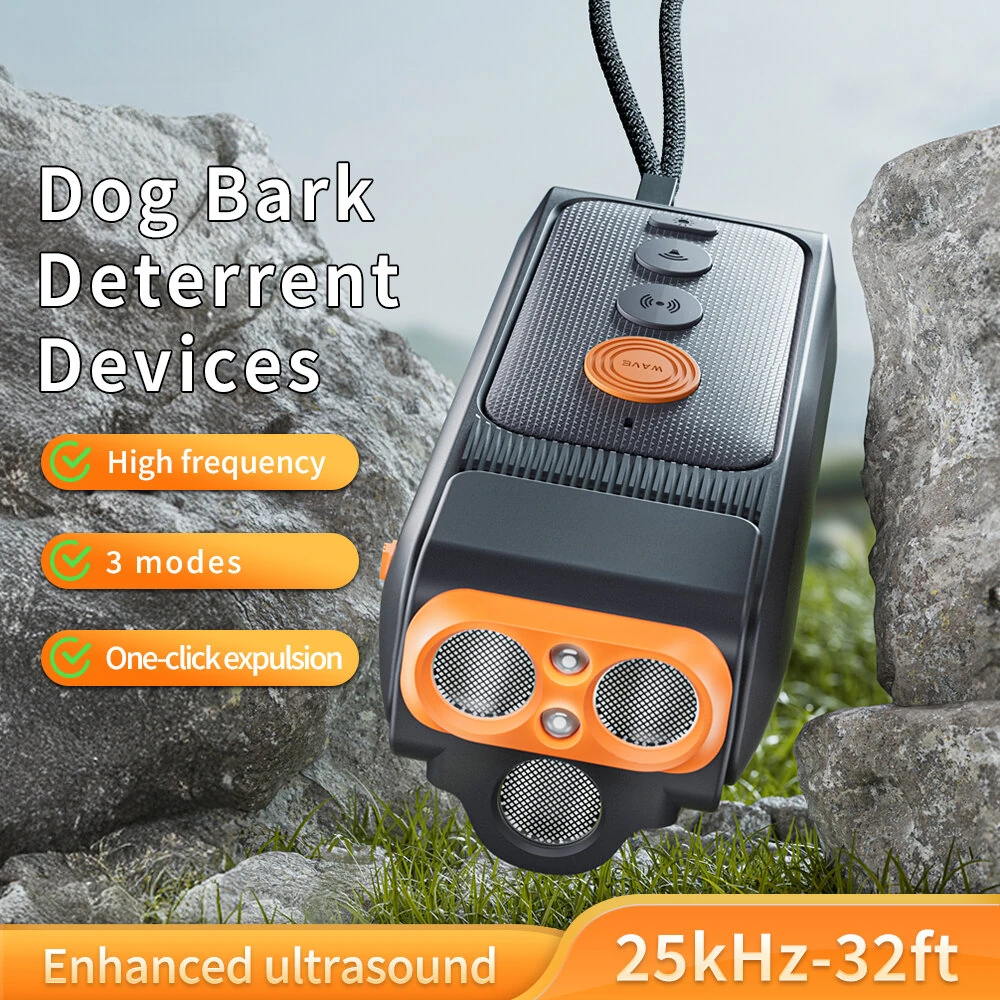 DR32B Ultrasonic Dog Bark Control Device | 900mAh Battery | 25KHz Frequency - Image 2