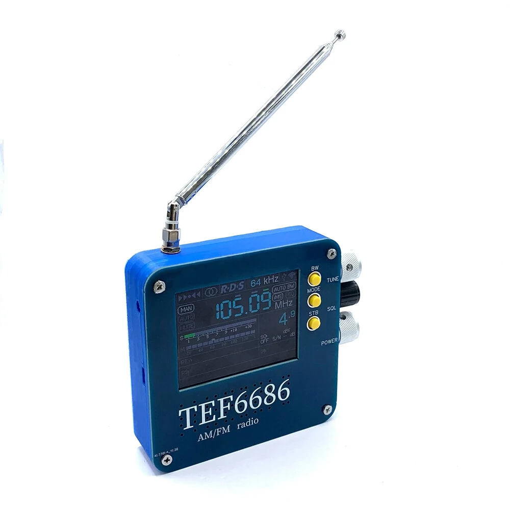 TEF6686 Full-Band Radio Receiver - AM FM SW MW LW - Large LCD & Rechargeable - Image 3