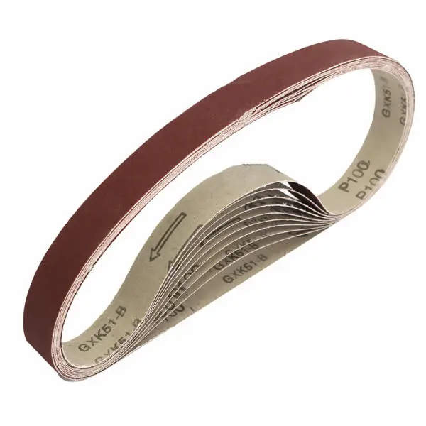 10pcs 760x25mm 100 Grit Sanding Belts Abrasive Sandpaper - Image 2