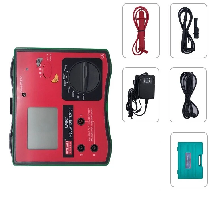 UYIGAO UA60E+ Digital Megohmmeter - 5000V Insulation & Surface Resistance Tester - Image 5