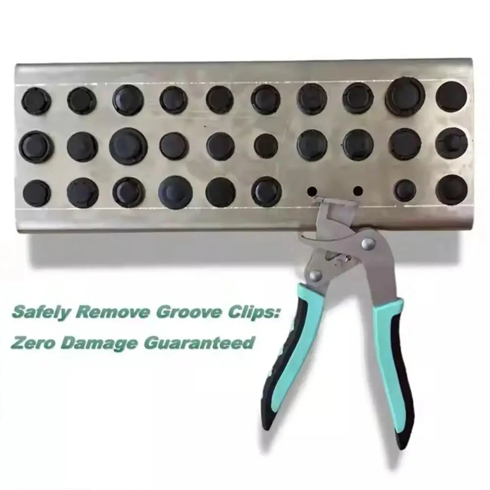 Professional Car Trim Clip Removal Tool Kit - Alloy Steel Spring-Loaded Pliers | Anti-Slip PVC Handle - Image 2