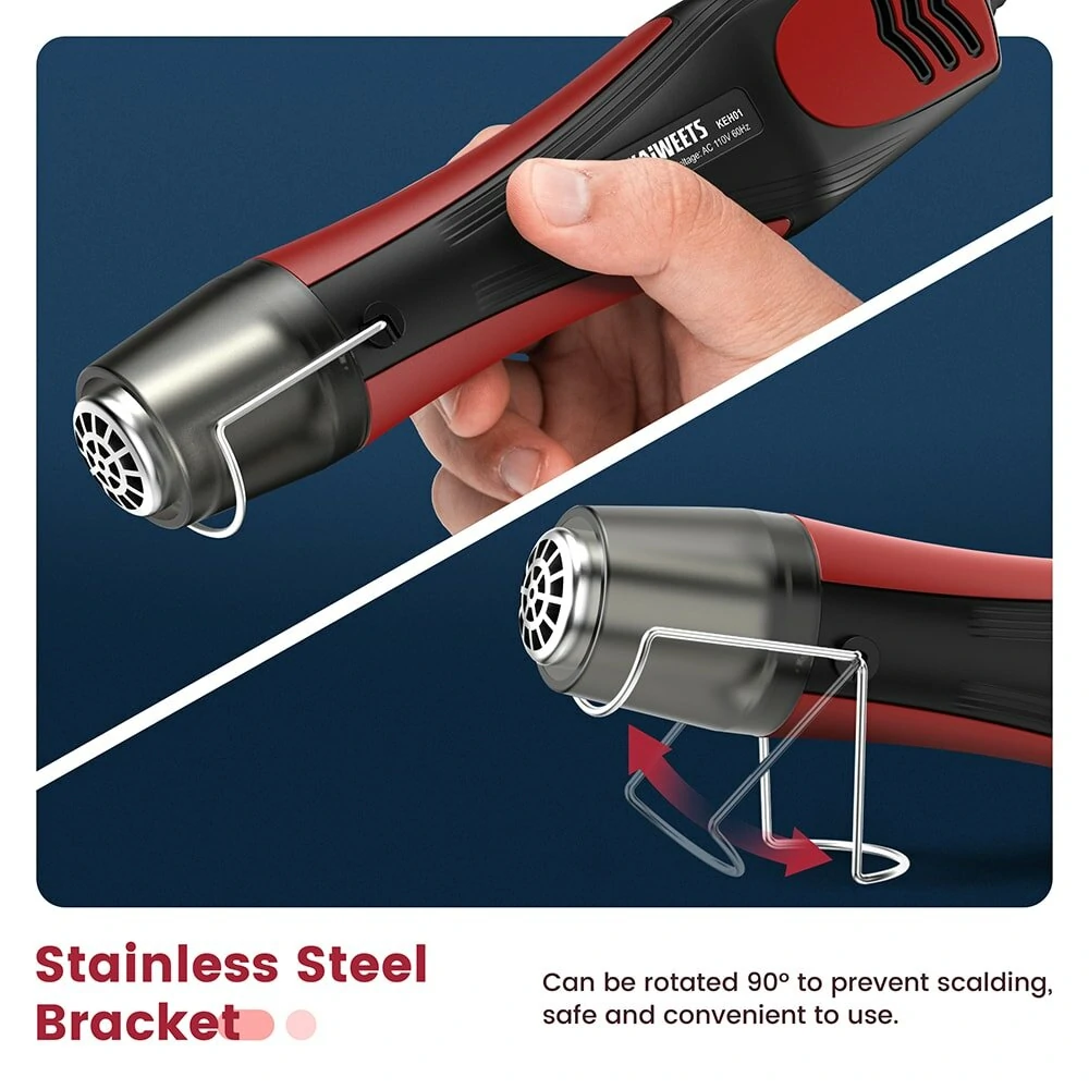 KAIWEETS KEH01 Mini Heat Air Gun - Dual Temp 482°F & 842°F - Quick Heating - Image 4