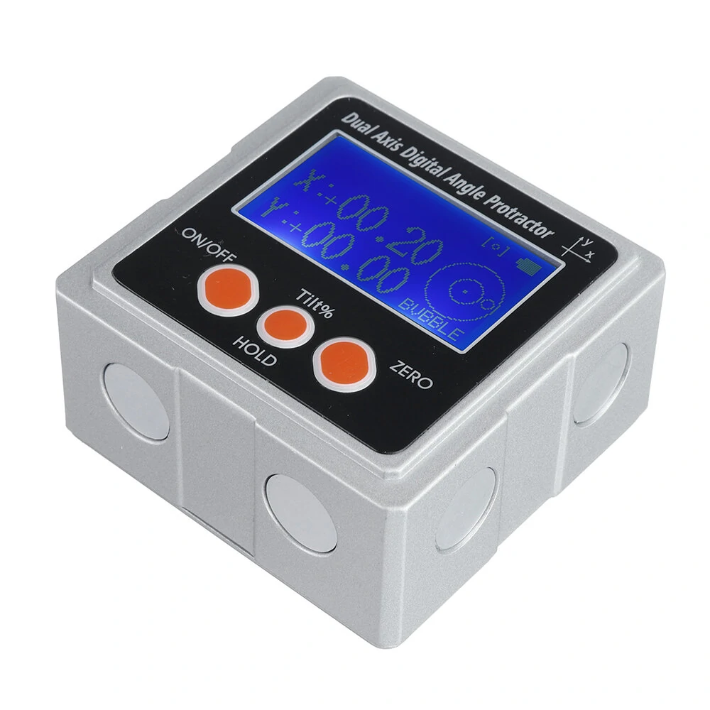 360 Degree Digital Protractor | Dual Axis Inclinometer with LCD & Magnetic Base - Image 2