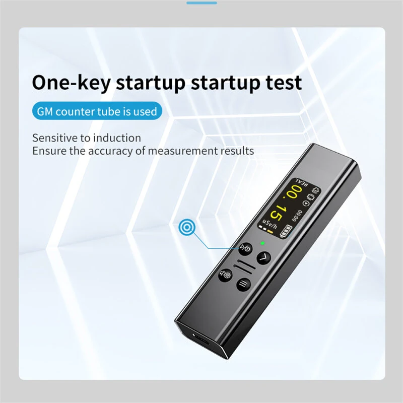 ZN-YM06 Geiger Counter Radiation Detector | 48mm Tube 0.05uSv/h Range | USB-C Portable Monitor - Image 2