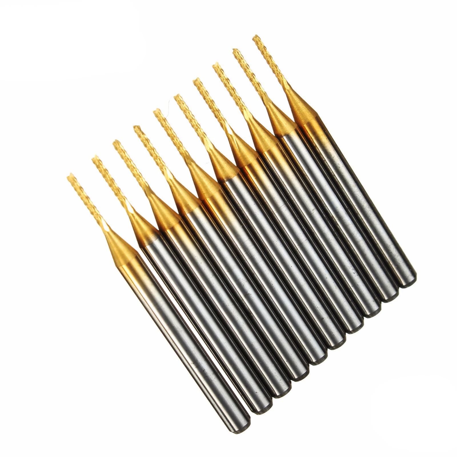 Drillpro DB-P4 10pc 1.0mm Carbide PCB Bits | 1/8 Shank Titanium Coated - Image 5