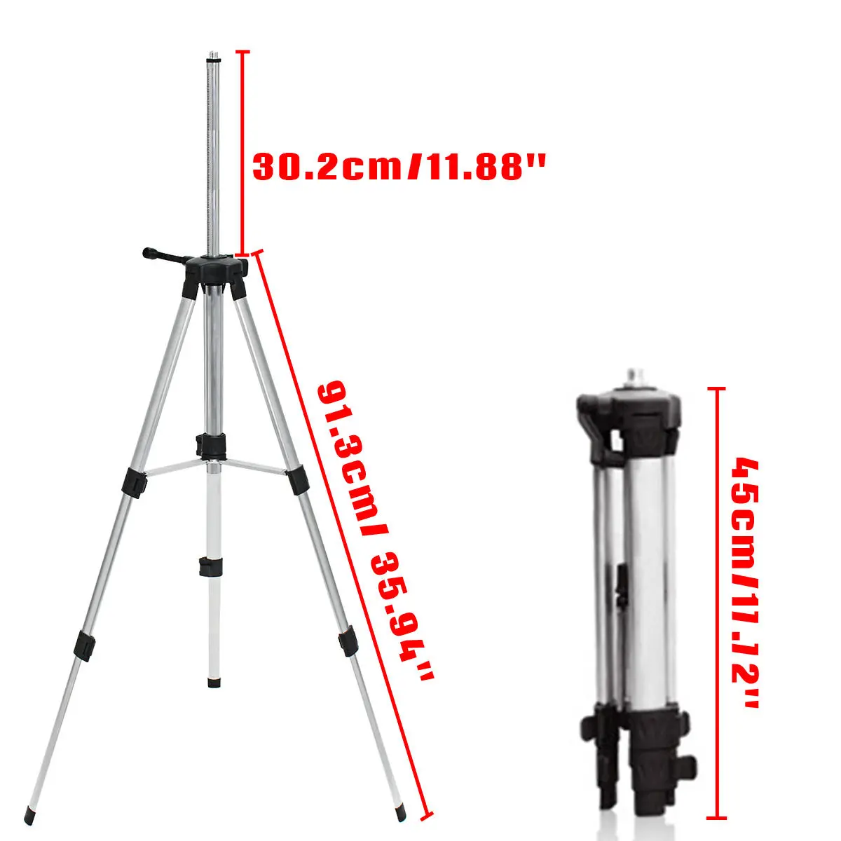 Professional Tripod for Rotary Laser Level | Adjustable 45-95cm Extension Support - Image 5