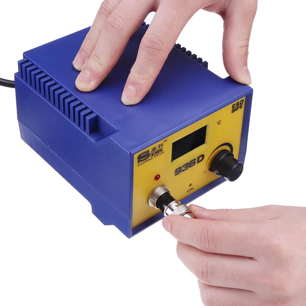 DINGKE 936D ESD Soldering Station | LED Digital Solder Iron Desoldering Station - Image 4