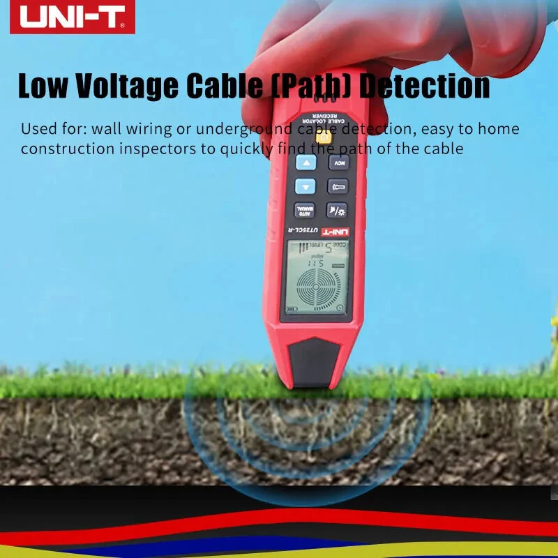 UNI-T UT25CL-T Handheld Cable Locator | 33KHz Signal & 480V Voltage Test - Image 3