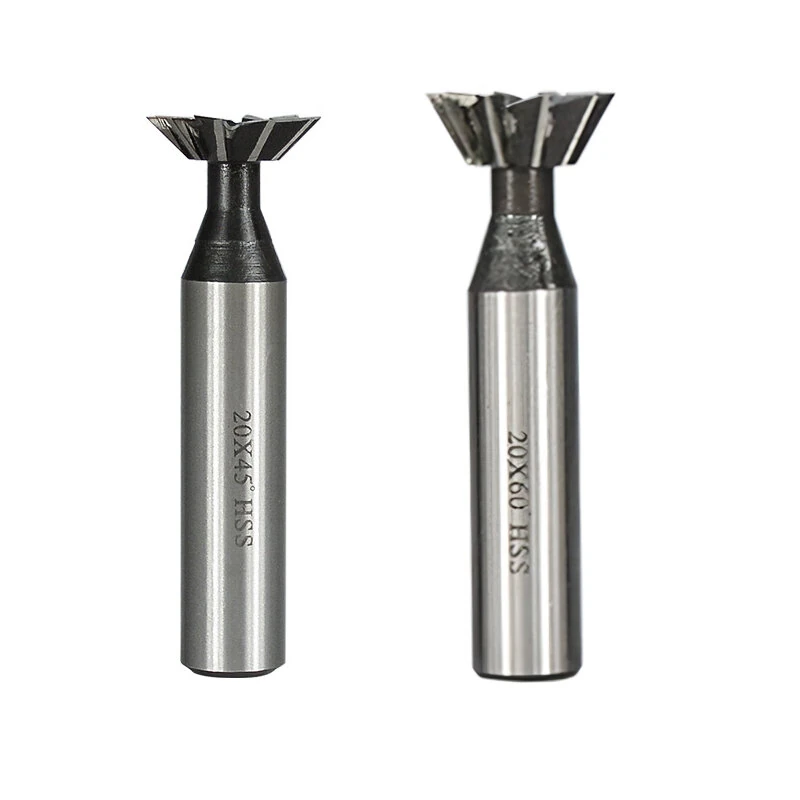 High Speed Steel Dovetail Milling Cutter - 10mm 10 Blade | 45° 60° CNC Router Bit - Image 2