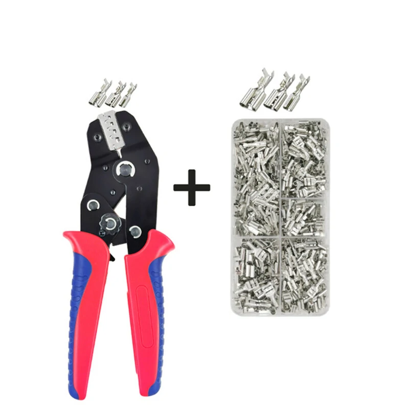 SN-48BSR Crimping Pliers - 0.25-1.5mm² 23-16AWG Terminal Tool Set for Car Connector Wires - Image 2