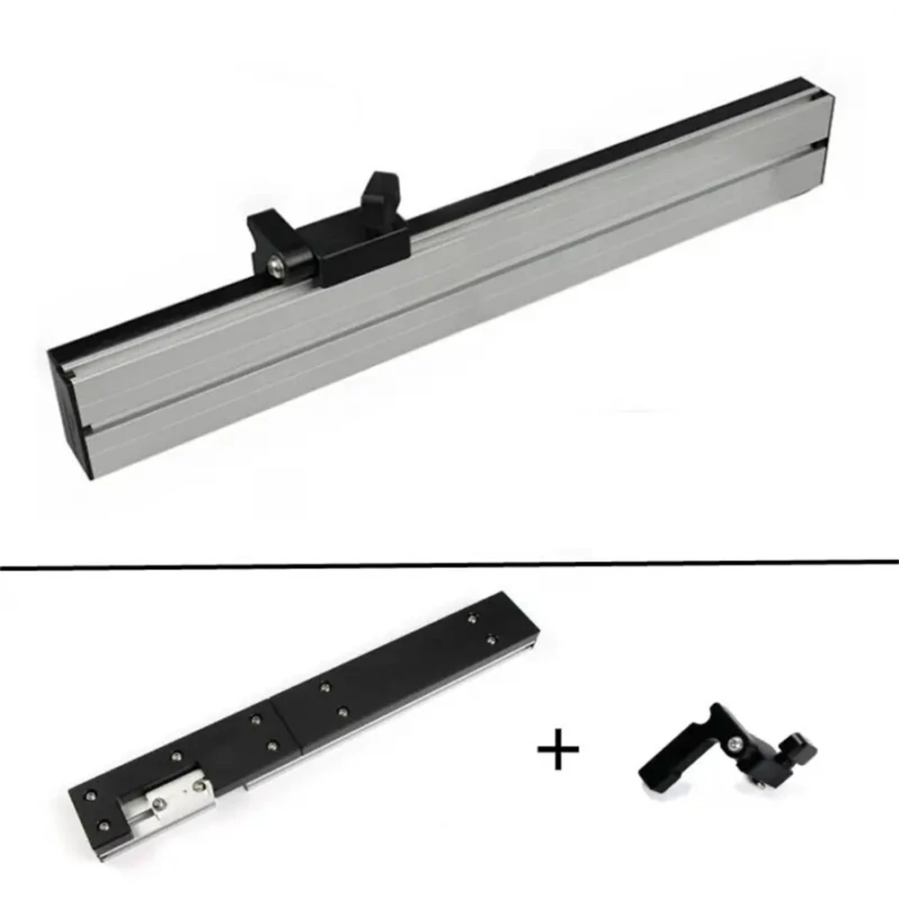 Wnew 450mm Miter Gauge Fence with Tenon Block & Repetitive Cut Flip Stop | For Table Saw Router Table - Image 4