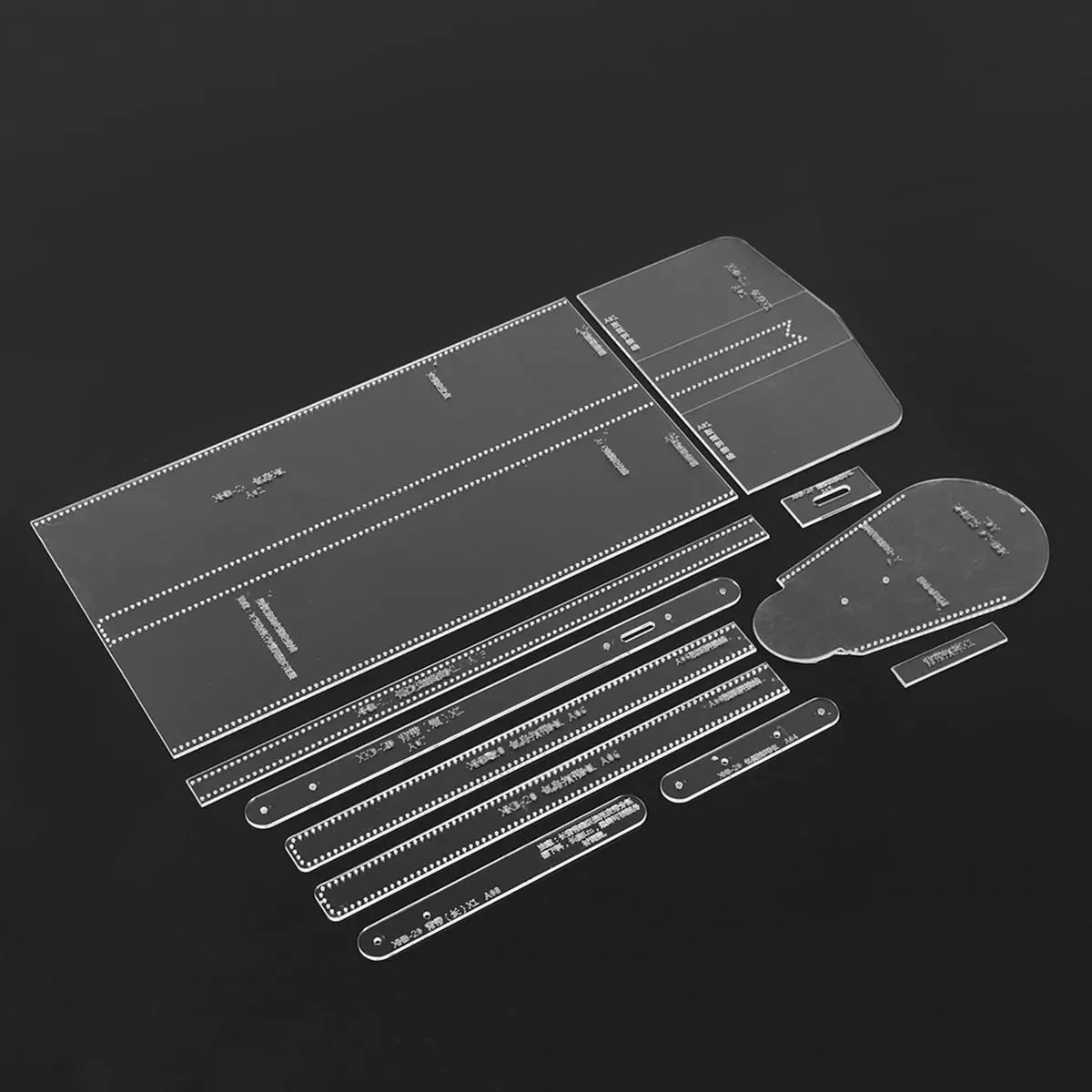 Acrylic Bag Pattern Stencil Template | DIY Leather Craft Tool Set for Shoulder Bags - Image 2
